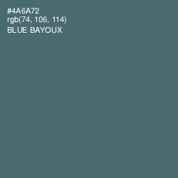 #4A6A72 - Blue Bayoux Color Image